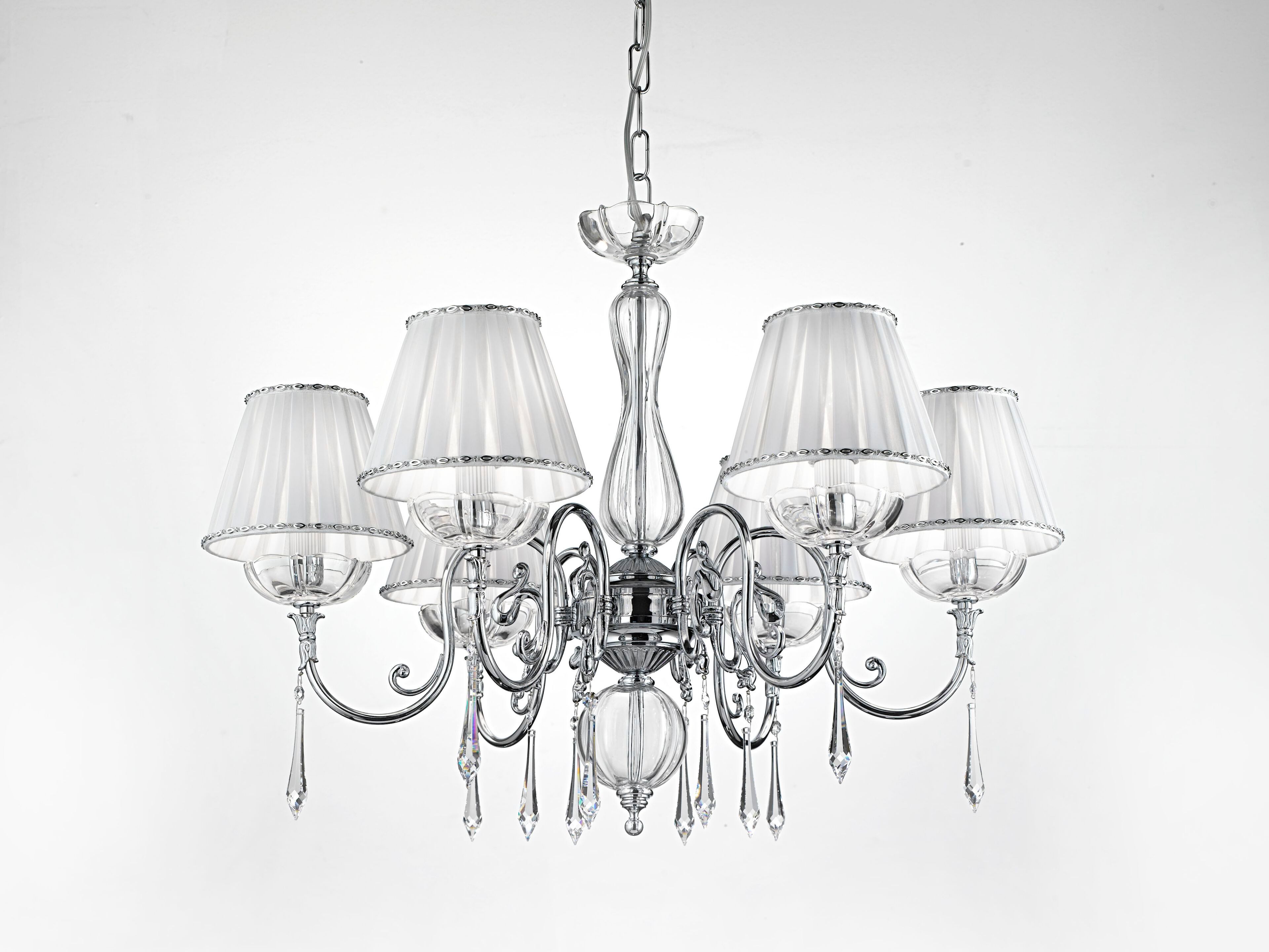 Подвесной светильник из латуни и стекла Cremasco Illuminazione 7364/6L ARCH-00137031