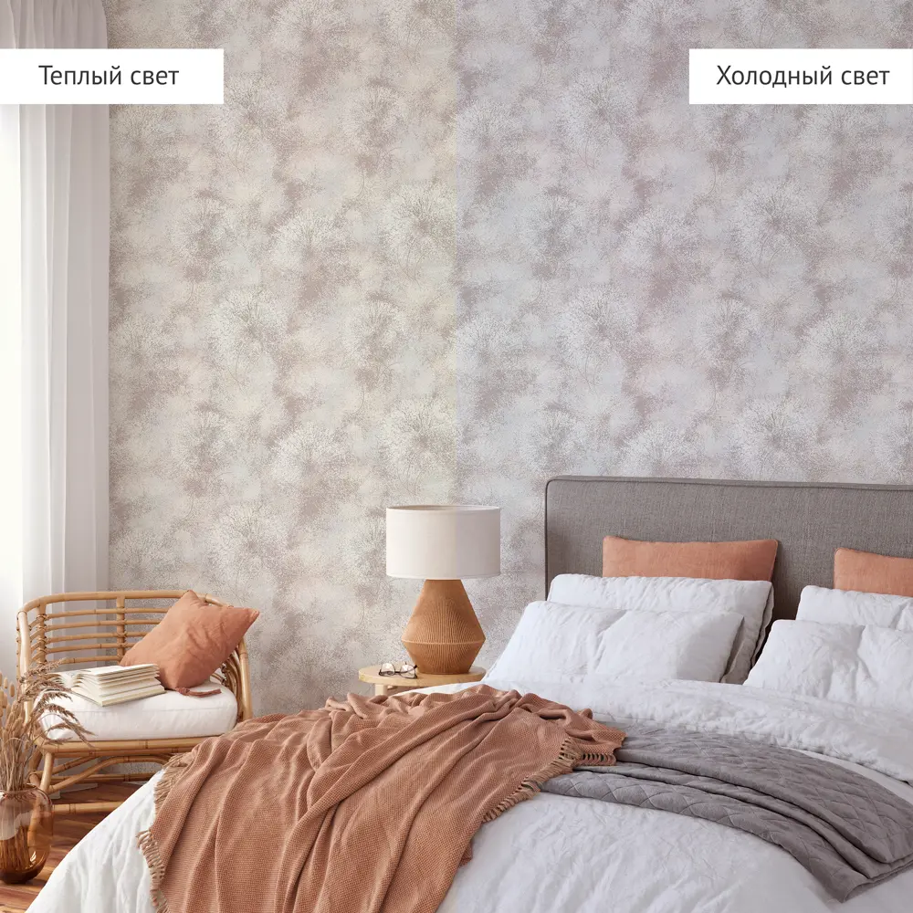 Обои флизелиновые Wall Decor Танго бежевые 1.06 м 75204-12 STLM-2146072 - Вид №2
