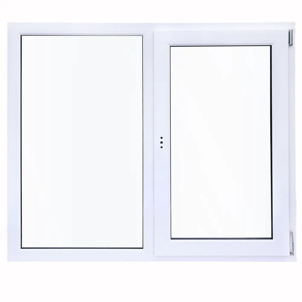 Пластиковое окно ПВХ VEKA одностворчатое 1270x1200 мм (ВхШ) однокамерный стеклопакет белый (с двух сторон) 84506494 STLM-2154746  - Вид №4