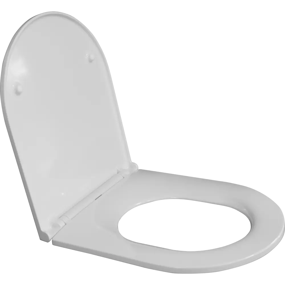 Сиденье для унитаза KONSENSA Lisso с микролифтом цвет белый Лиссо STLM-2095031 - Вид №1