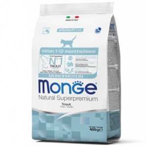 ПР0047845 Корм для котят Cat Monoprotein форель сух. 400г Monge