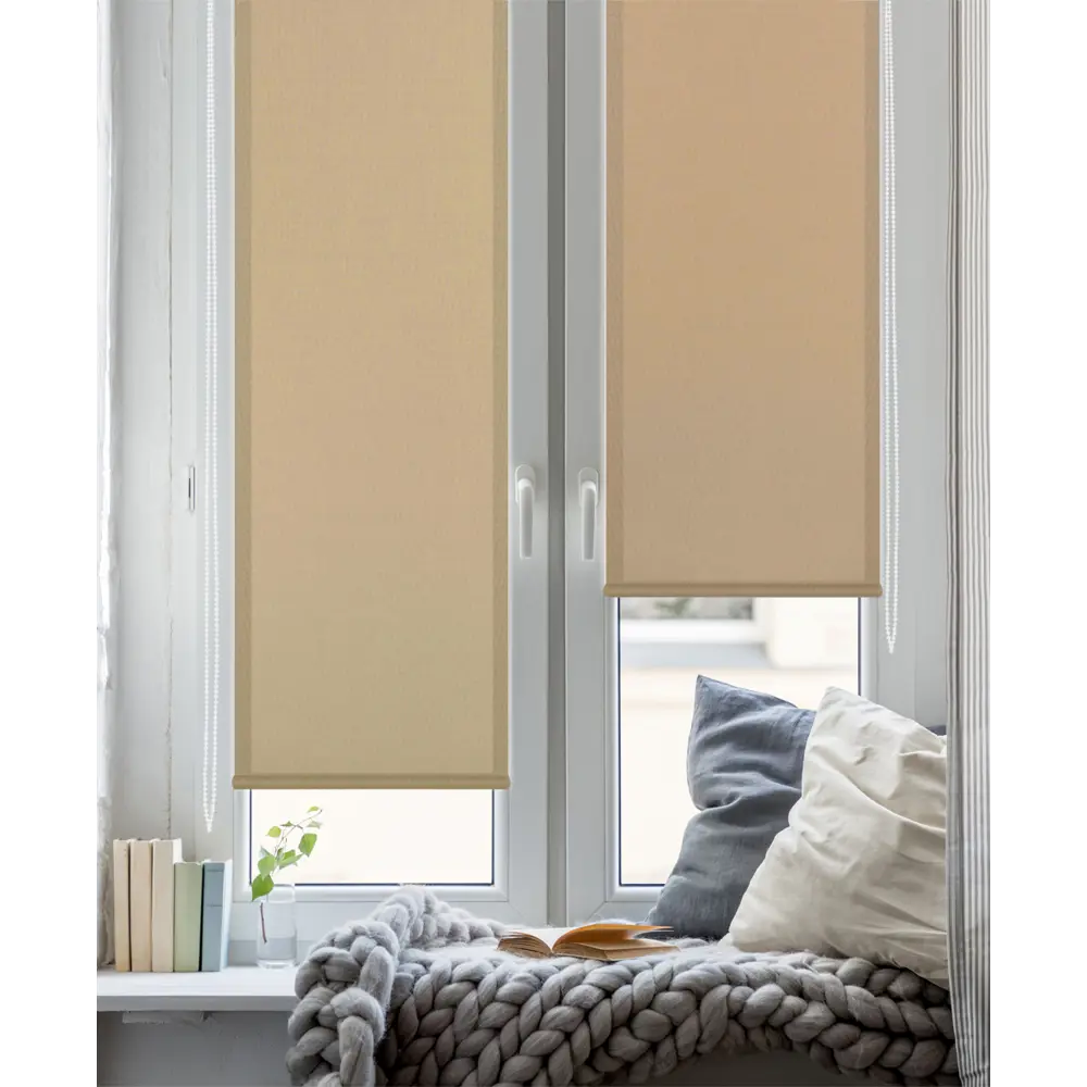 Штора рулонная Stars 50x160 см светло-коричневая GARDEN STLM-2024739 - Вид №4