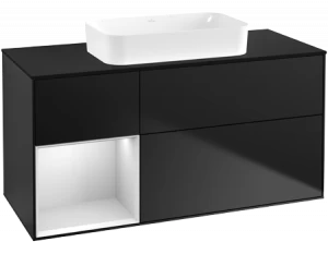 Villeroy&Boch Тумба под раковину Прямоугольная версия F702MTPD Finion Black Matt Lacquer