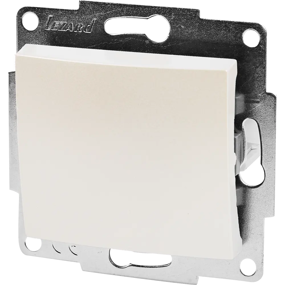 Выключатель Lezard Karina цвет жемчужный белый перламутровый STLM-2134710
