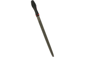 15737213 Треугольный зауженный напильник с ручкой PVC (300 мм, насечка №2 средняя) 3752300 BAUM