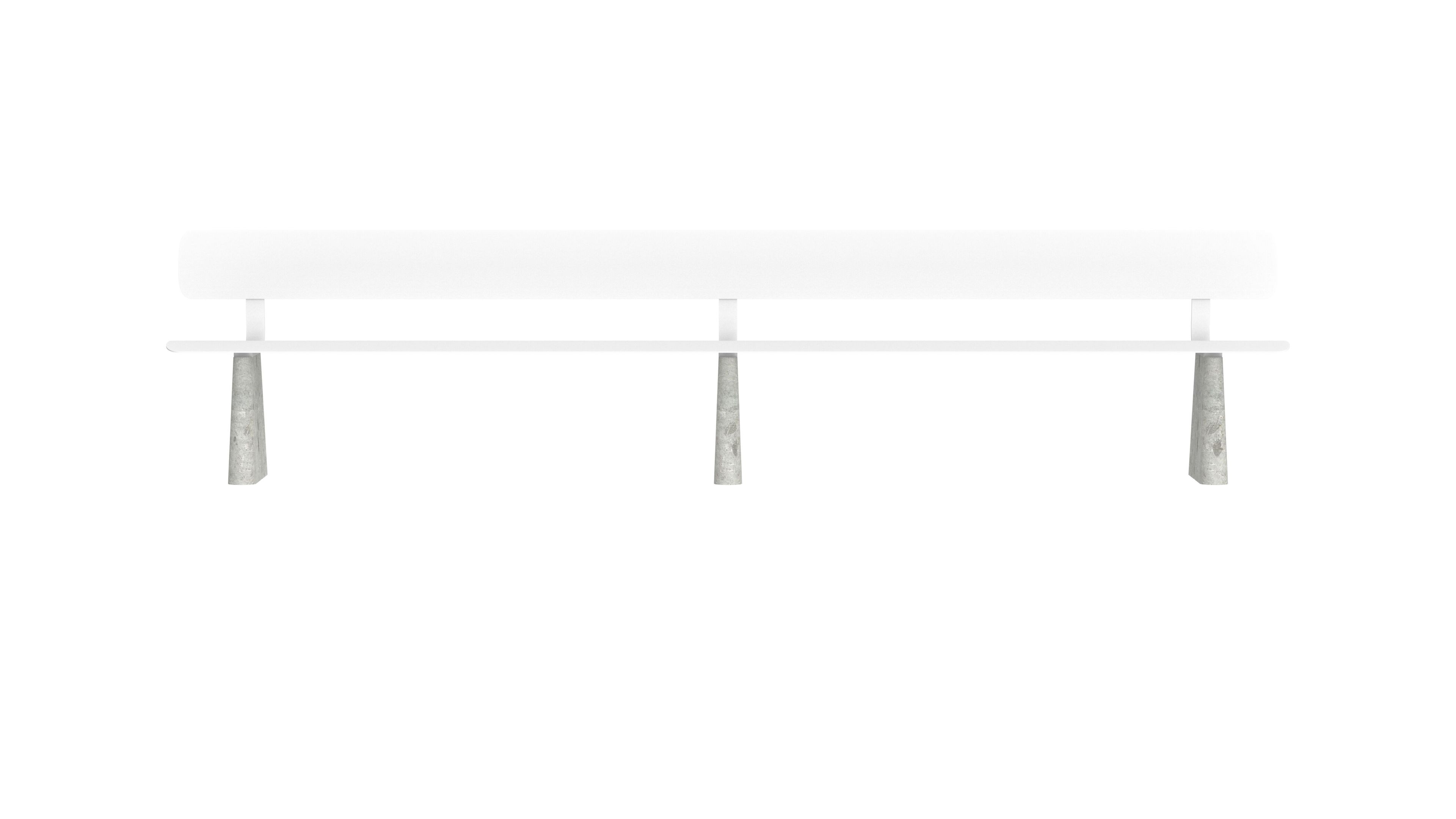 Стальная скамья с порошковым покрытием со спинкой FUNCTIONALS BEN ARCH-00041367 - Вид №24