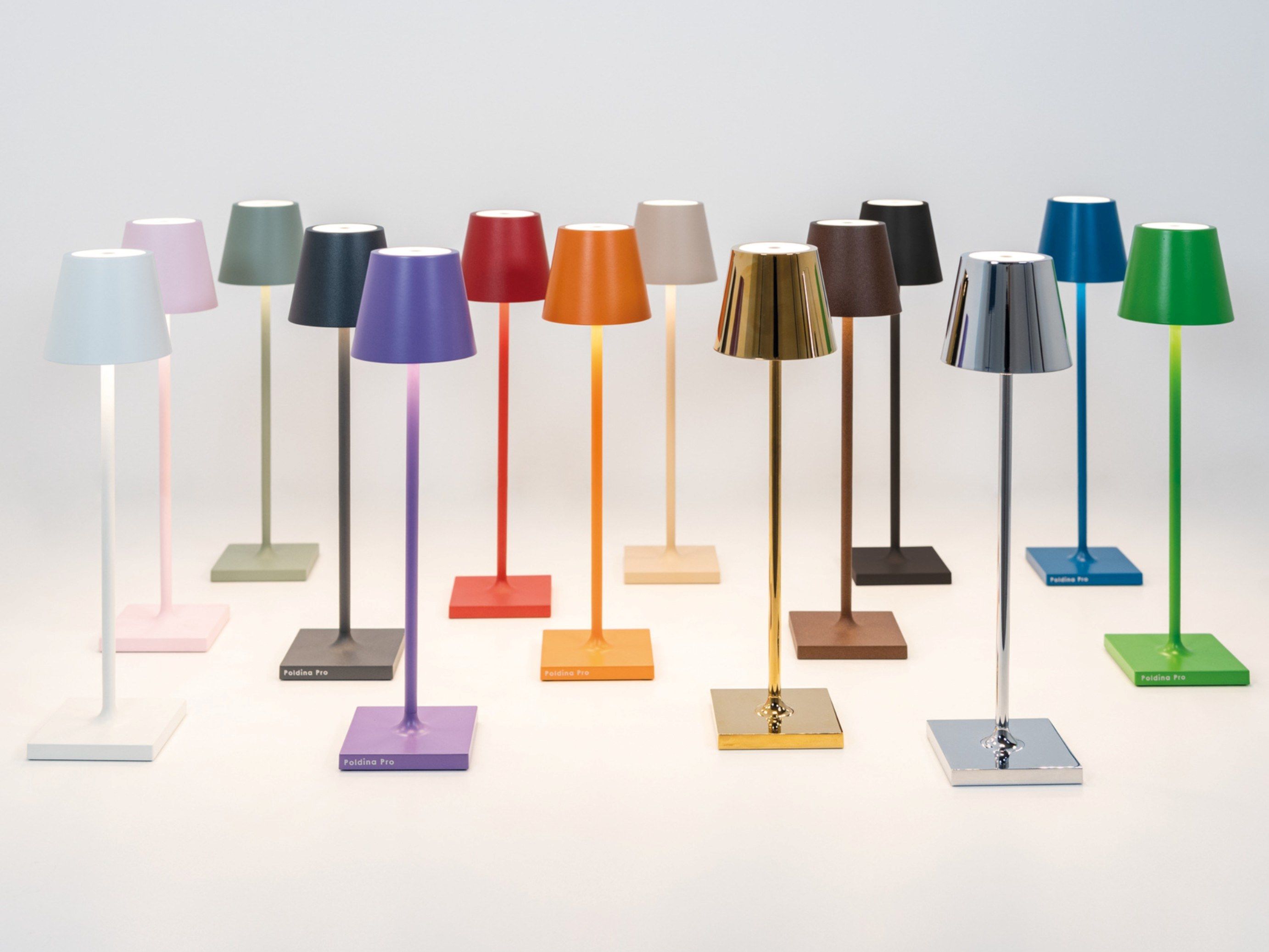 USB зарядка алюминиевая светодиодная настольная лампа Zafferano Poldina ARCH-00133568 - Вид №18