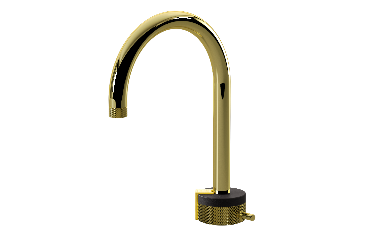 E-11502-R1BK-L2BB-PB Однорычажный прогрессивный смеситель для раковины - излив 16см GRAFF MOD+