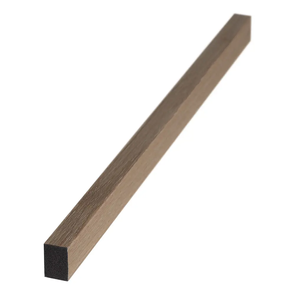 Рейка настенно-потолочная полистирол ударопрочный Decor-Dizayn 611-90 орех 20x30x3000 мм STLM-2095417 - Вид №2