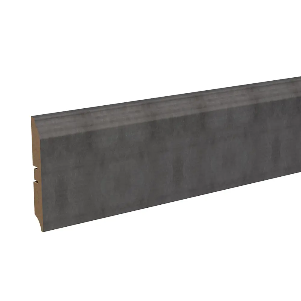 Плинтус напольный КП-204-80 МДФ 16 мм 2.05 м цвет лофт тёмный КРОНОПРОФИЛЬ STLM-2016956