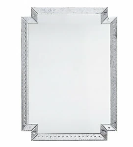 Зеркало настенное прямоугольное "Лурдес" LOUVRE HOME ДИЗАЙНЕРСКИЕ, ЗЕРКАЛЬНАЯ 119380 Серебро