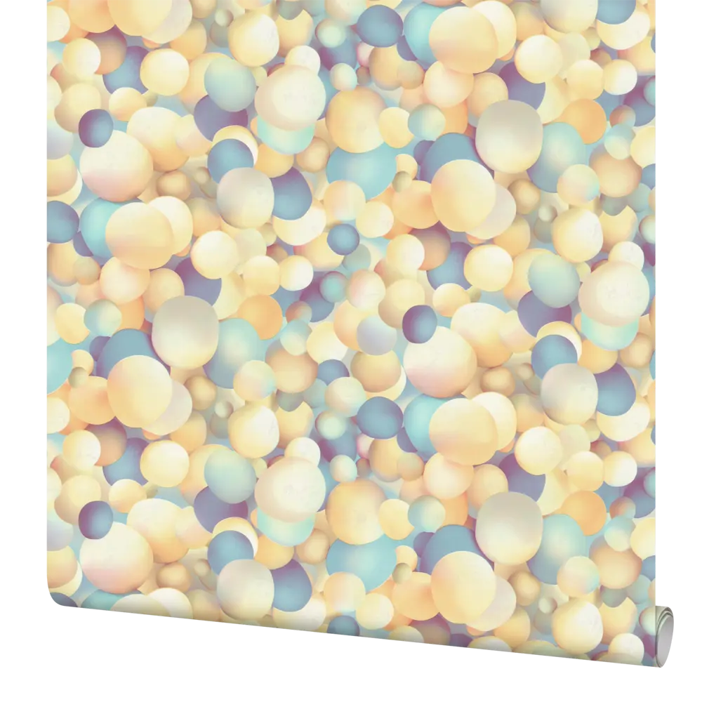 Обои флизелиновые Home Color Bubbles желто-голубые 1.06 м HC71650-63 STLM-2161253
