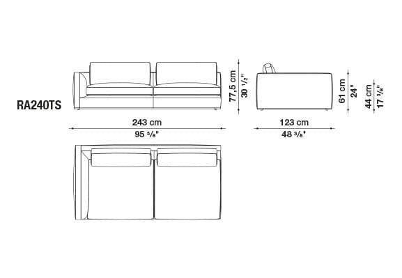 Угловой диван из ткани B&B Italia Ричард ARCH-00040927 - Вид №77
