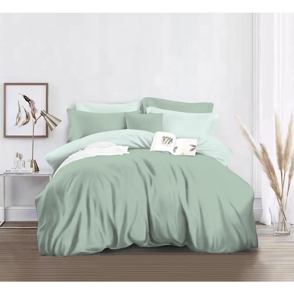 Santreyd Комплект постельного белья 421 - нежная роскошь в светло-зеленом 89392433 STLM-1491433 - Вид №1