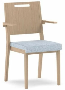 PIAVAL Штабелируемый тканевый стул с подлокотниками Swing | health & care 32-11/t3