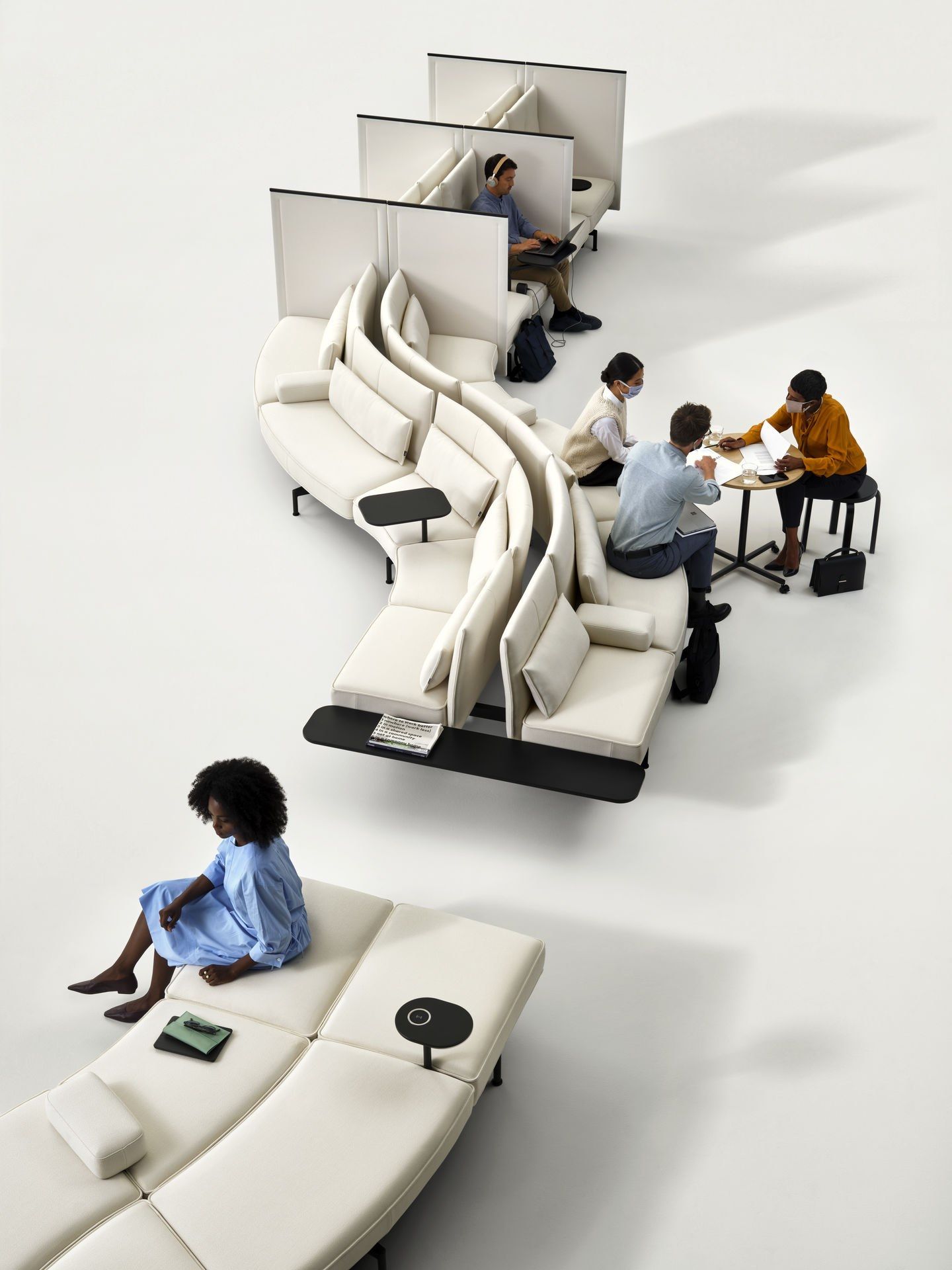 Секционный диван VITRA мягкая работа ARCH-00079650 - Вид №37