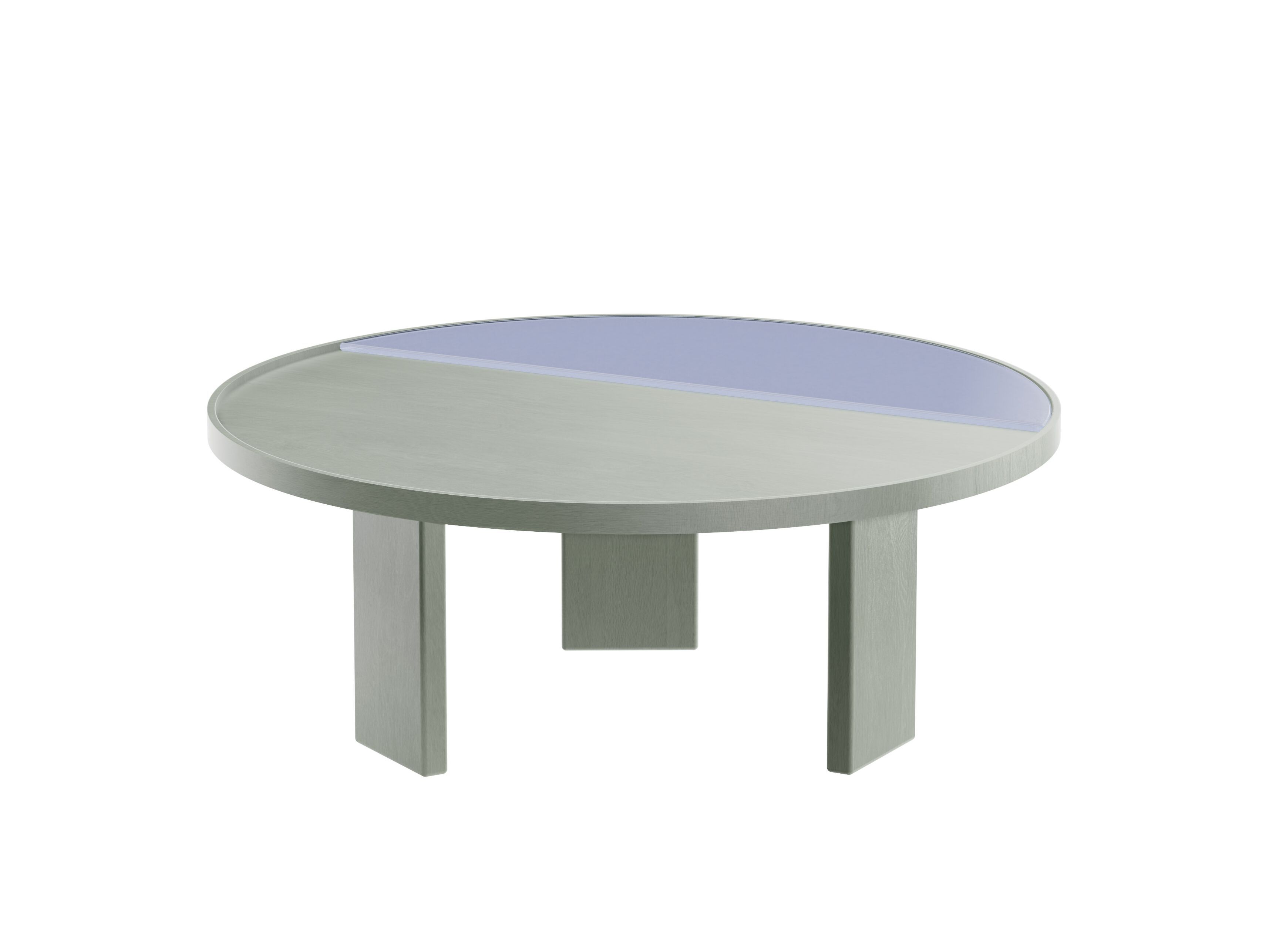 Круглый журнальный столик из дерева и стекла Noah Living Piet ARCH-00067689 - Вид №5