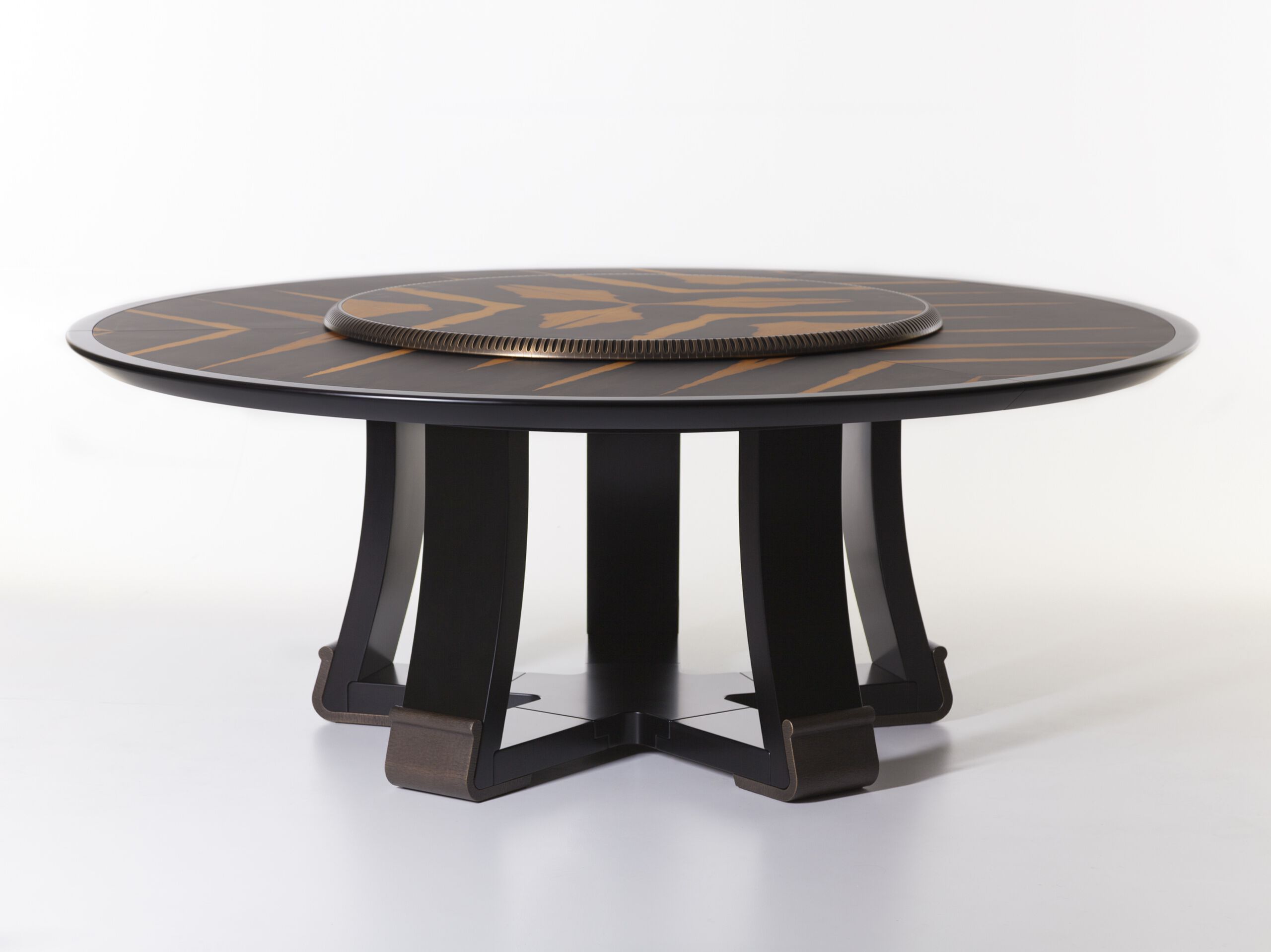 Круглый деревянный стол с Lazy Susan Lorenzo Tondelli Орасио ARCH-00052819