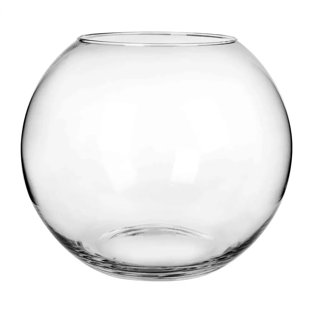 Ваза стеклянная Evis Шар стекло 2 л цвет прозрачный STLM-2007344