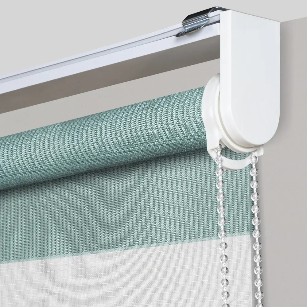 Рулонная штора день-ночь MIAMOZA Петер 180×175 см бирюзовая 89411404 STLM-1577982 - Вид №1