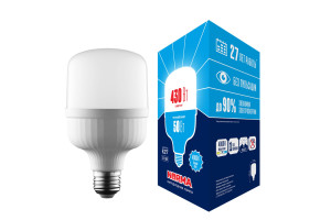16285587 Светодиодная лампа LED-M80-50W/4000K/E27/FR/NR, матовая UL-00006791 Volpe