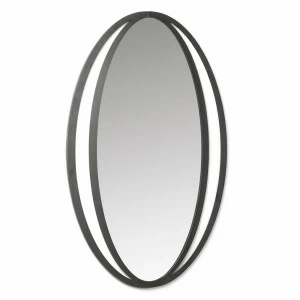 Зеркало овальное настенное черное Momoe от La Forma LA FORMA MOMOE 298894 Черный
