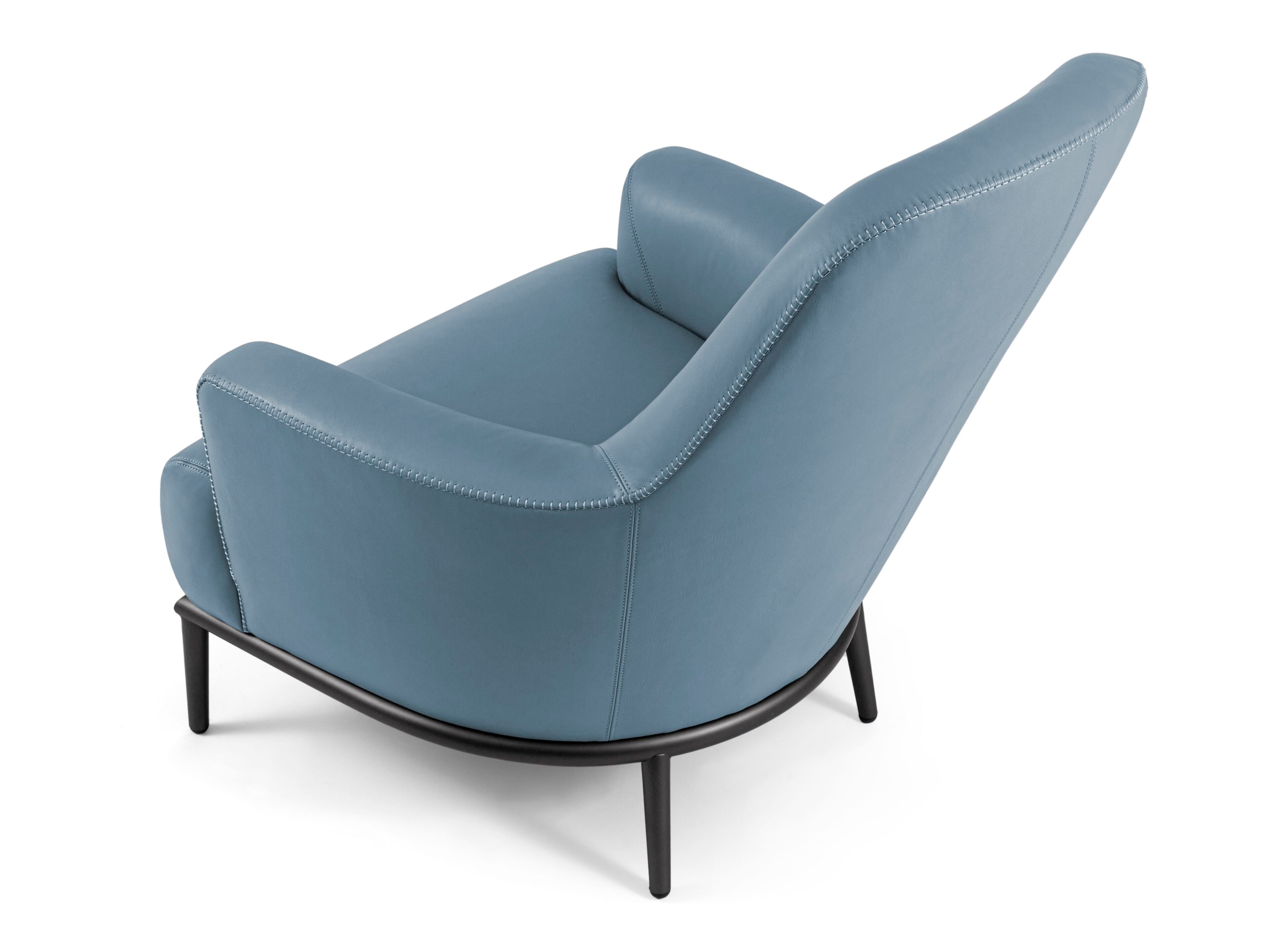 Кожаное кресло с подлокотниками Borzalino ESME ARCH-00138369 - Вид №7