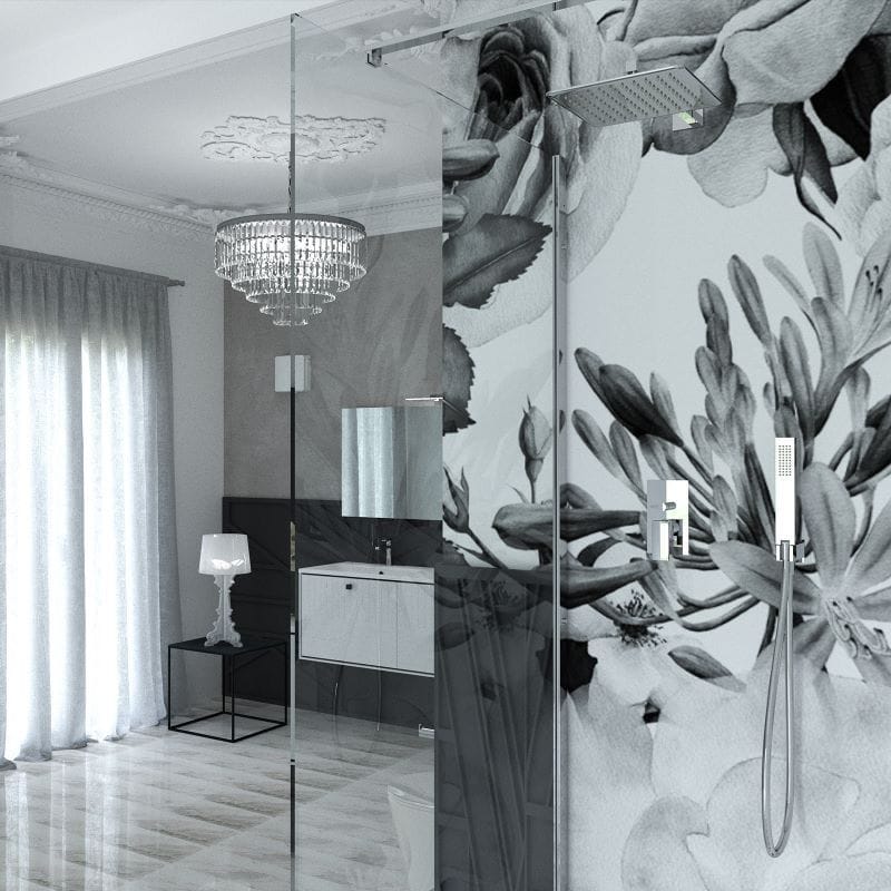 Квадратная душевая головка и металлический ручной душ Ercos Square ARCH-00114828 - Вид №1