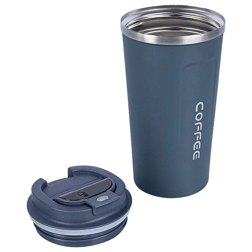 Термокружка 510 мл металлическая колба цвет синий Santreyd STLM-2201058 - Вид №1