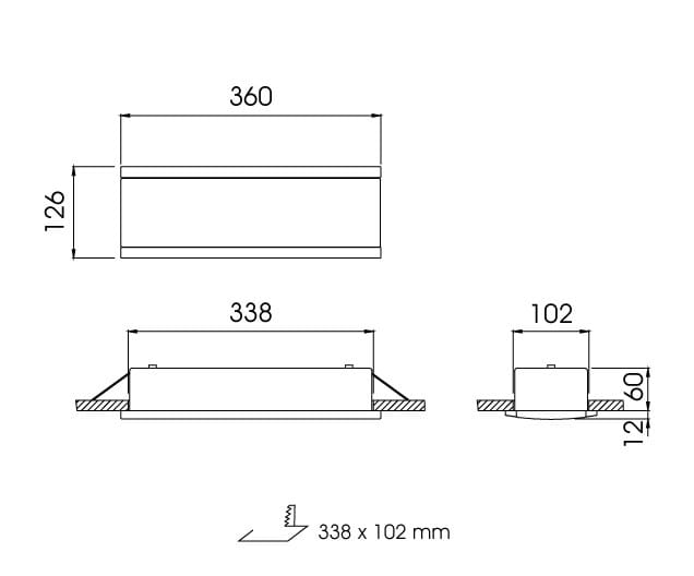 Утопленный потолочный светодиодный аварийный свет DAISALUX ARGOS ARCH-00128132 - Вид №3