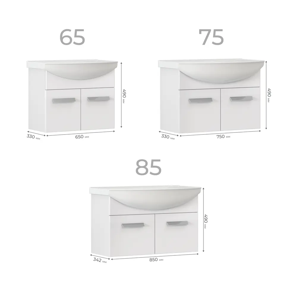 Тумба под раковину Vigo Milo - компактное решение для современной ванной 89386768 STLM-1476781 - Вид №12