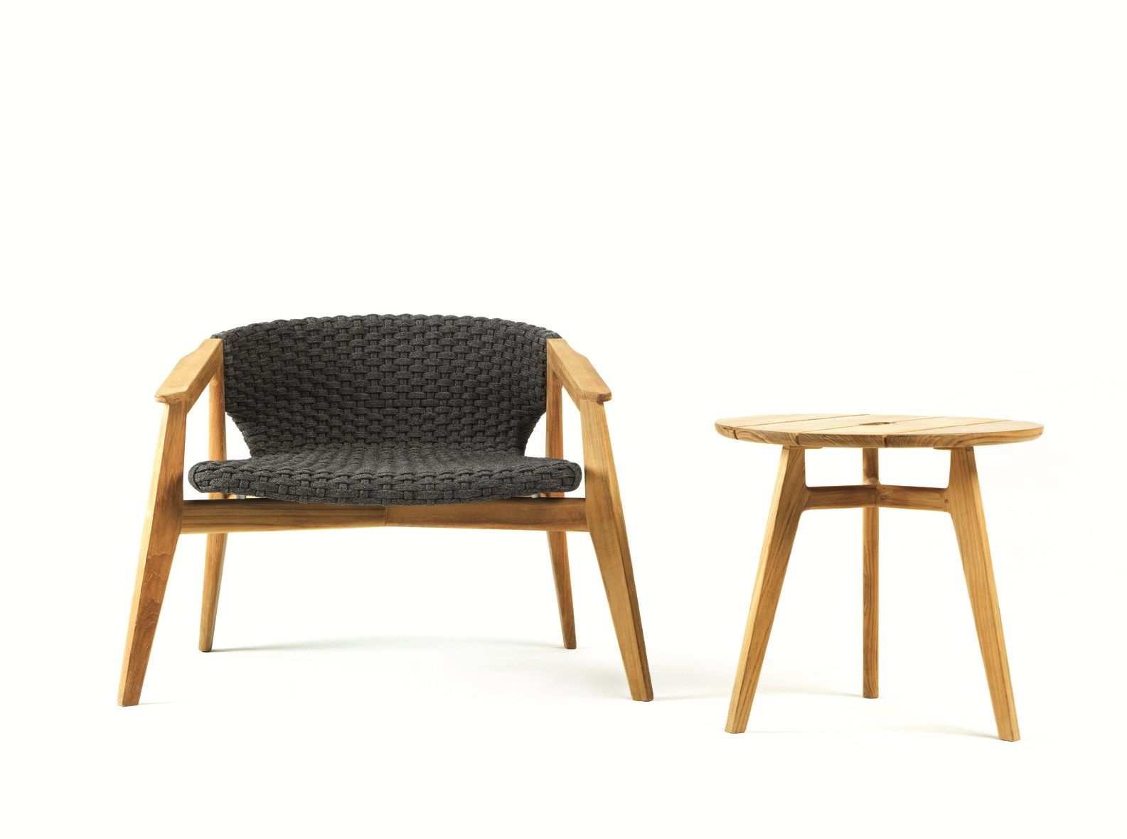 Синтетическая ткань садовое кресло с подлокотниками Ethimo Knit ARCH-00122669 - Вид №20