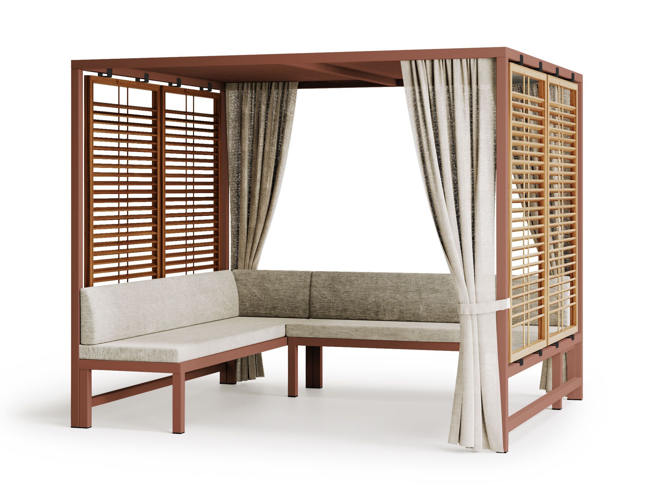 Алюминиевая беседка со скамейкой Atmosphera альков ARCH-00058328 - Вид №14