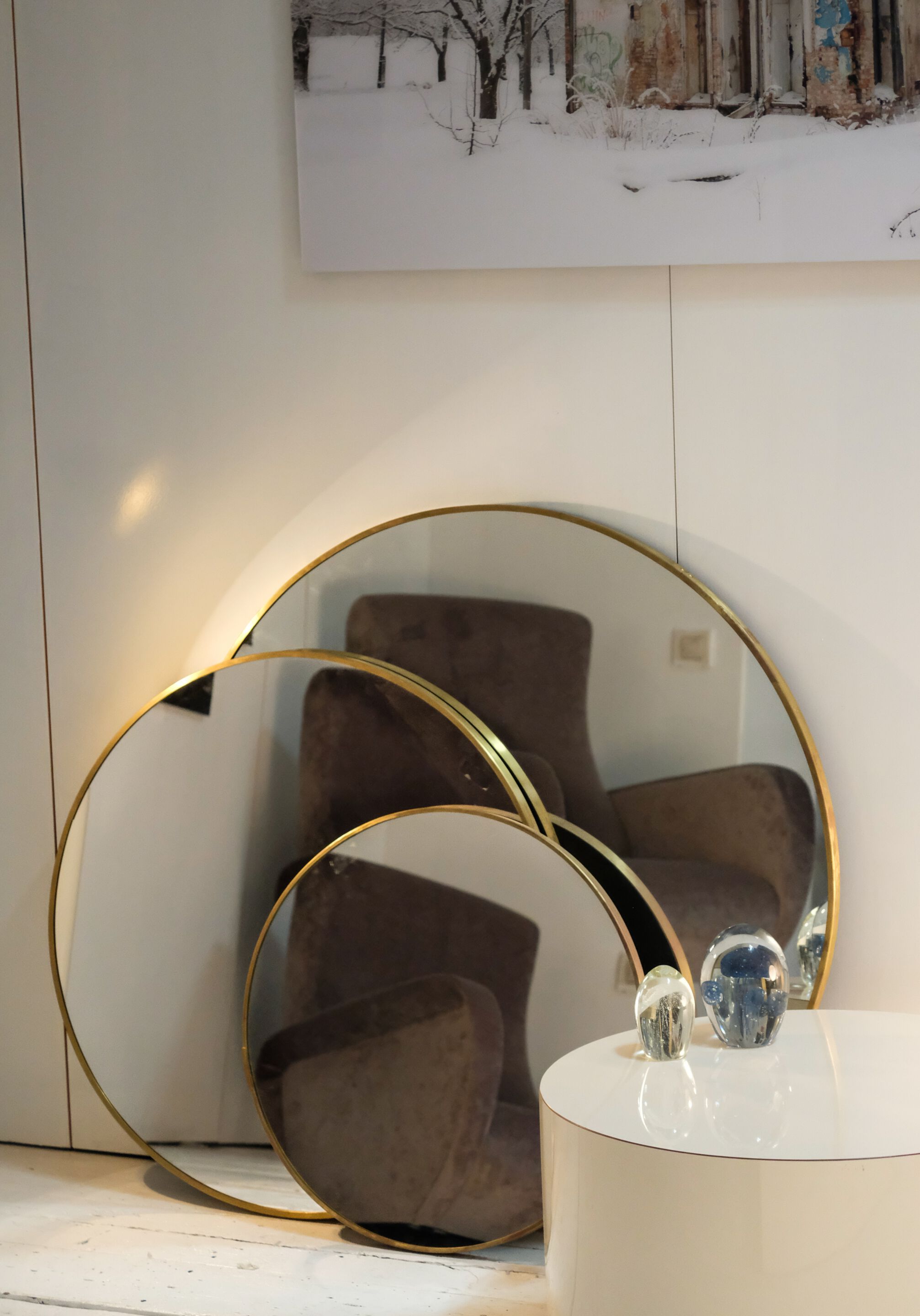 Настенное круглое зеркало с рамкой Jover+Valls SPECCHIO ARCH-00136409 - Вид №1