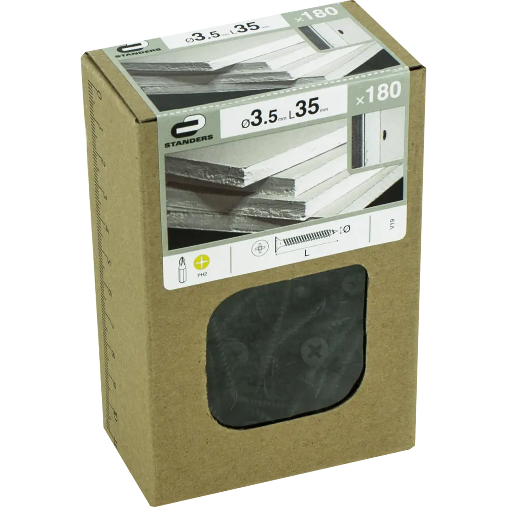 Саморезы для металла STANDERS фосфатированные 3.5x35, 180 шт. 82239135 STLM-2038436  - Вид №2