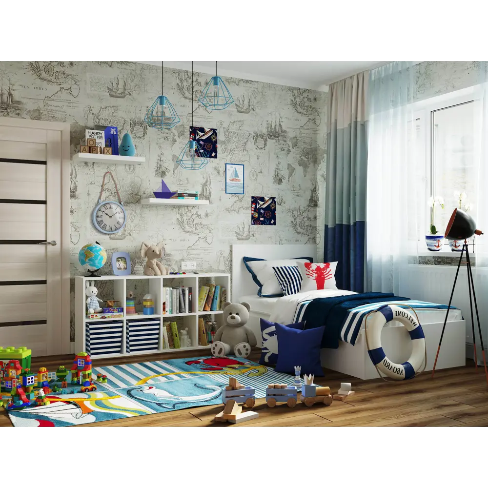 Ковёр детский Кристал 02 Кидс 1.5х2.3 м полипропилен MERINOS STLM-2131230 - Вид №3