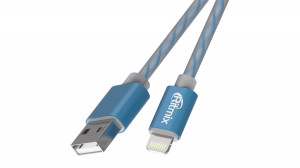 566114 Кабель RCC-322 Blue (USB - Apple lightning) Ritmix