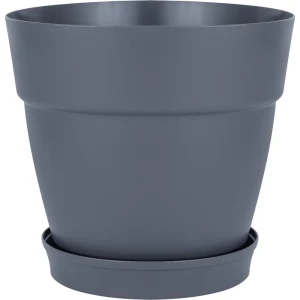 Горшок цветочный Ingreen Villa De Fiori ø46.5 h43 см v48 л пластик вулканический серый