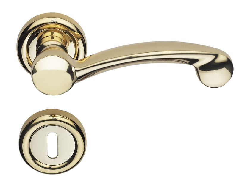 Классическая латунная ручка на розетке с насадкой LINEA CALI' Примечание ARCH-00019901