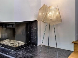Thierry Vidé design Настольная лампа из нержавеющей стали Cristal