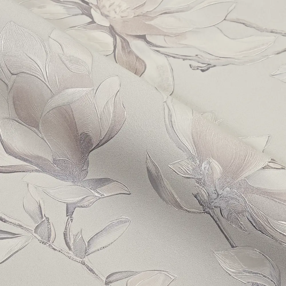 Обои флизелиновые Victoria Stenova Magnolia серые 1.06 м VS585106 STLM-2056538 - Вид №3