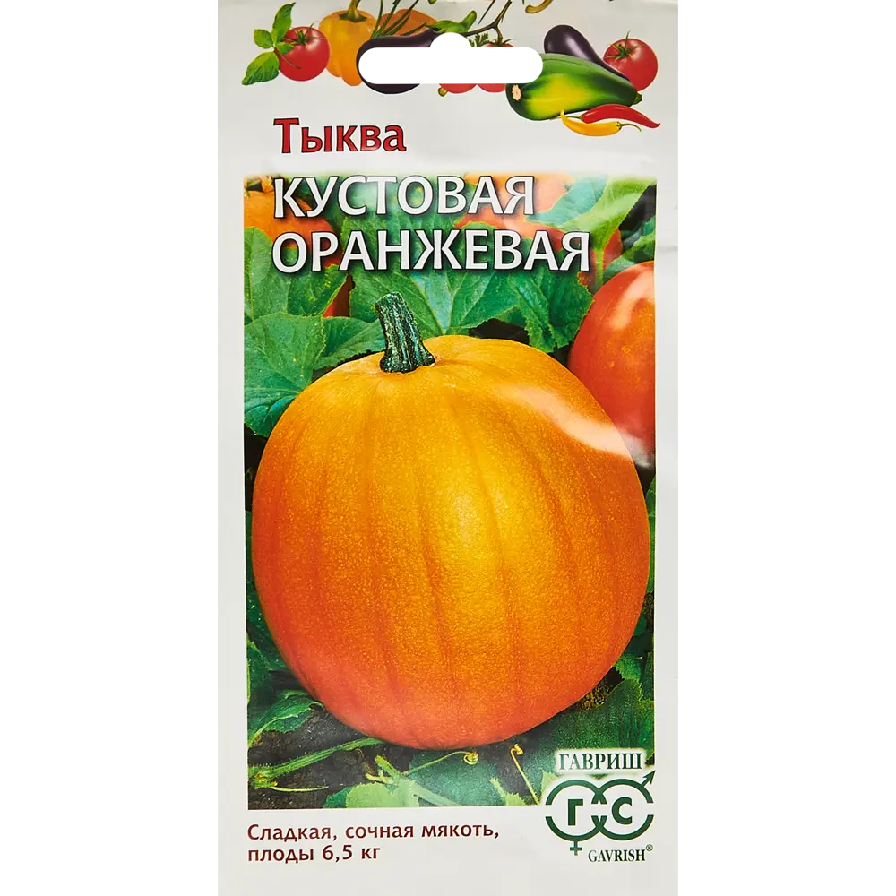ГАВРИШ Тыква Кустовая Оранжевая - раннеспелый сорт для богатого урожая 89344895 STLM-1564333