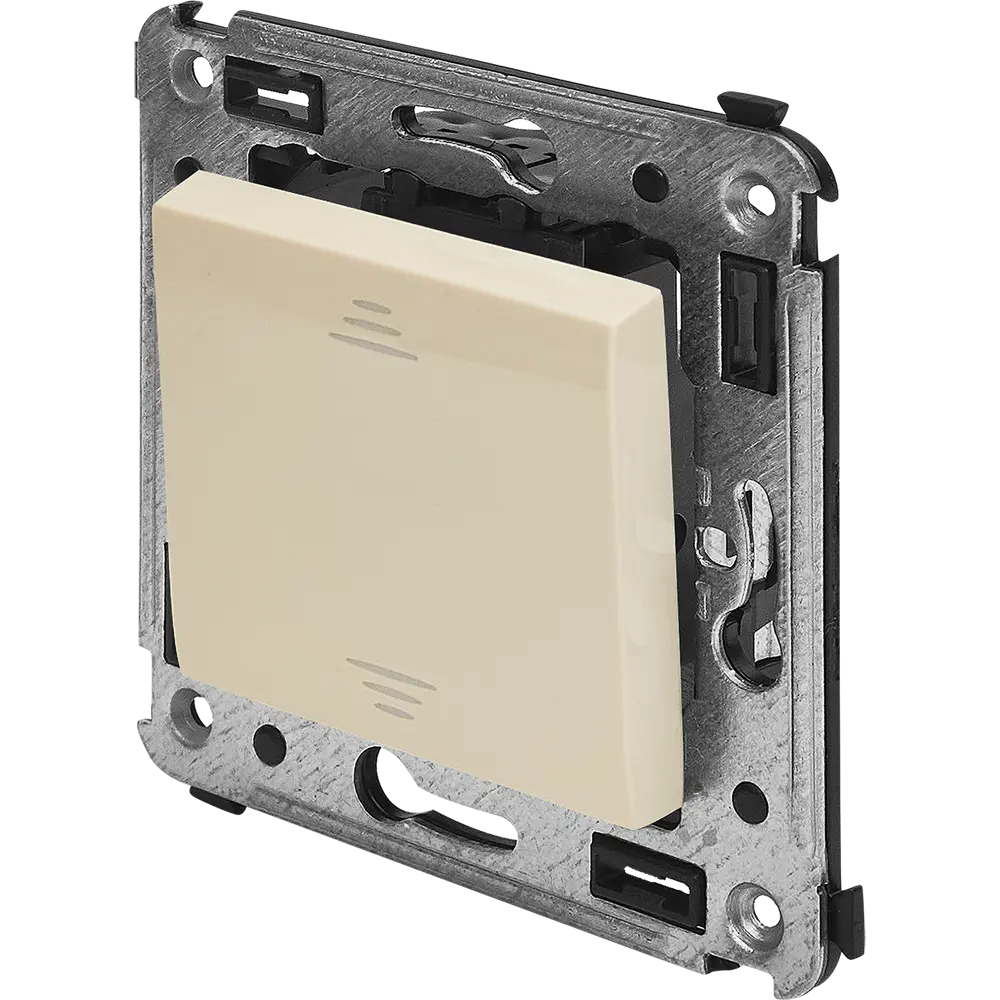 Выключатель встраиваемый DKC Avanti 1 клавиша цвет ванильная дымка STLM-2099387