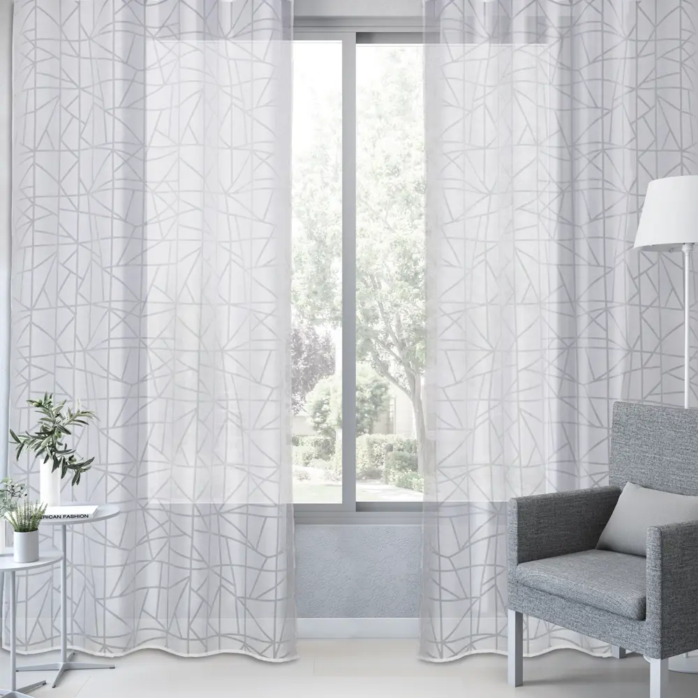 Тюль на ленте Lerdes 250x280 см цвет белый INSPIRE STLM-2154001 - Вид №3