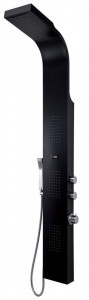 GYSP10601(14) Gedy G-SPA 01, многофункциональная душевая панель с термостатом, цвет черный матовый