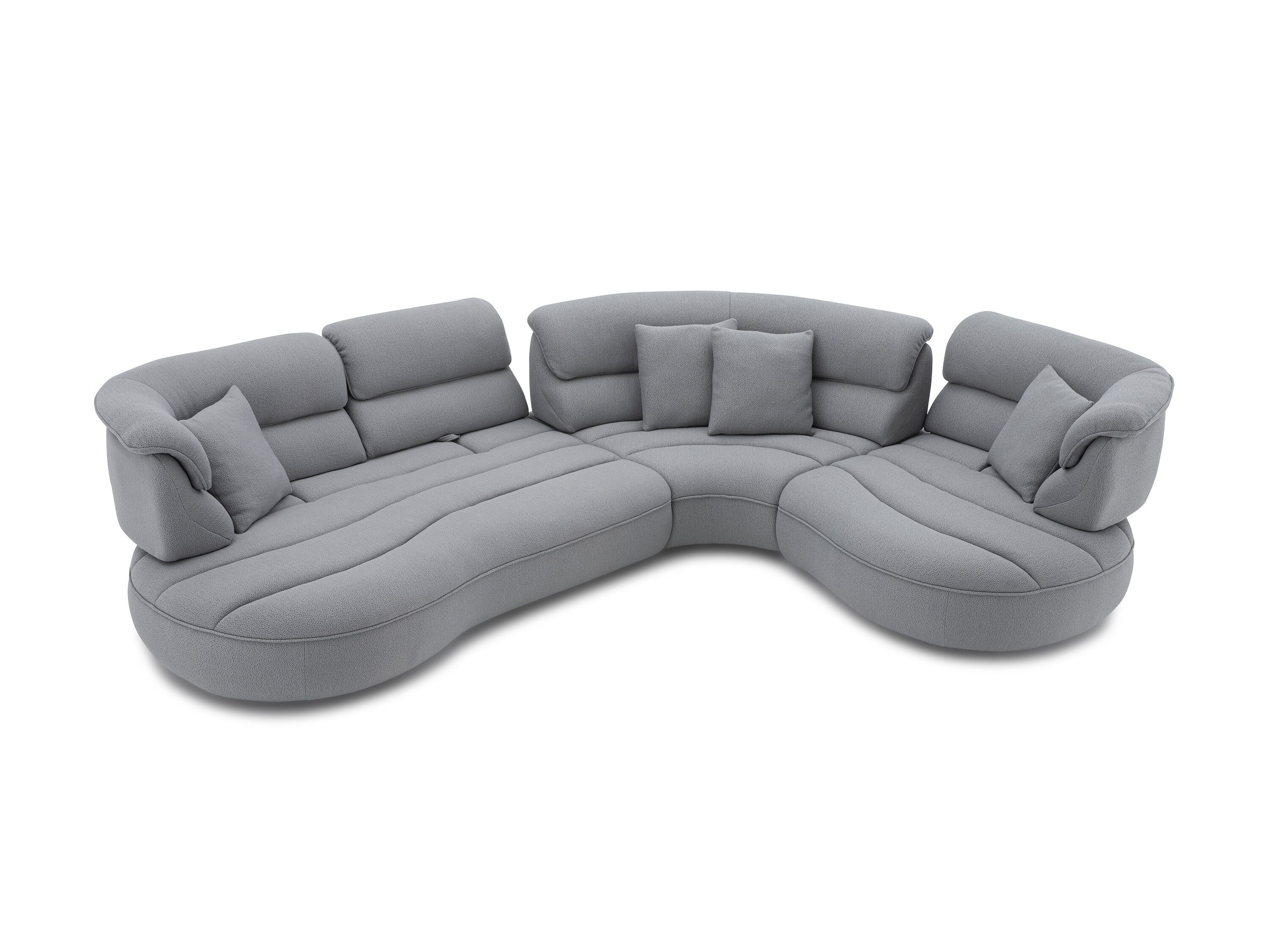 Модульный угловой диван из ткани CAMPO DE' FIORI SHROOM ARCH-00028651 - Вид №2