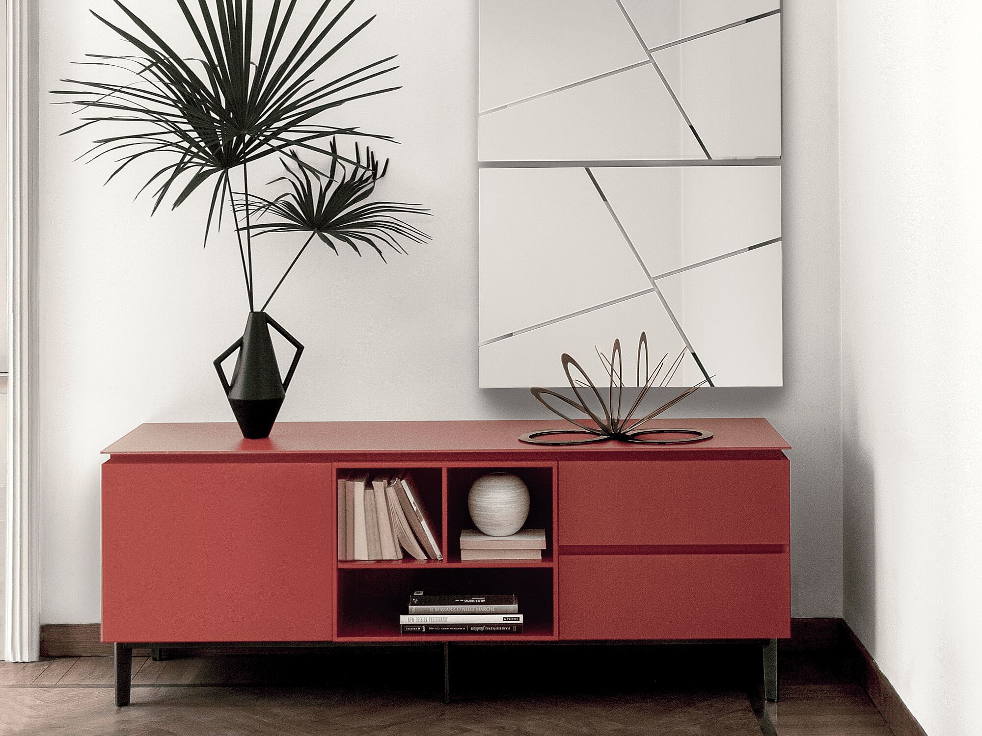 Хрустальный шкаф с распашными дверями Bontempi Casa COSMOPOLITAN ARCH-00088243 - Вид №3