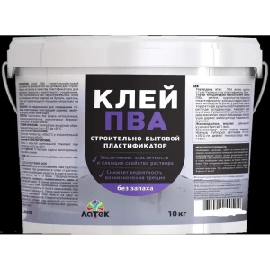 81963752 Клей ПВА для пластификации растворов 10 кг цвет бежевый STLM-0015617