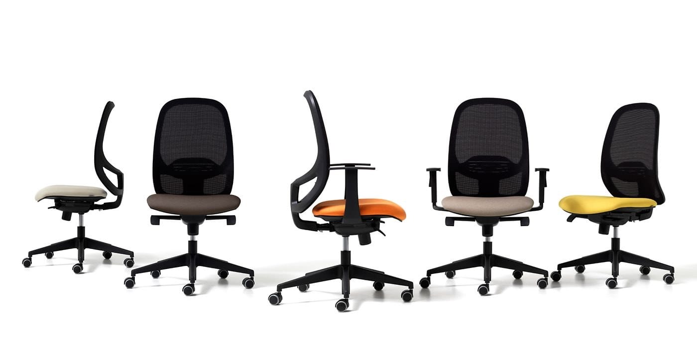 Офисное кресло с регулируемой высотой и сетчатым колесом с 5 спицами Diemme Hop ARCH-00125363 - Вид №3