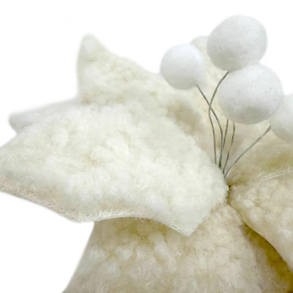 89381630 Украшение елочное «Цветок», 24x15.5 см, цвет белый STLM-1426083 Santreyd  - Вид №3